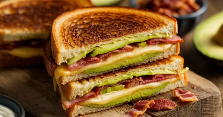 Avocado Bacon Grilled Cheese Sandwich