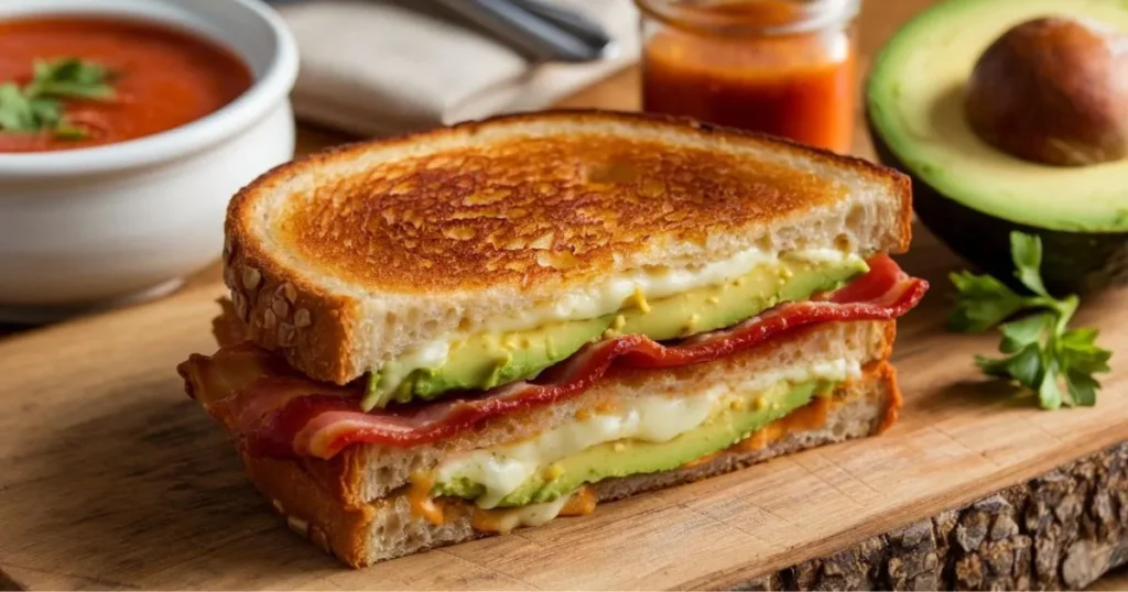 Avocado Bacon Grilled Cheese Sandwich