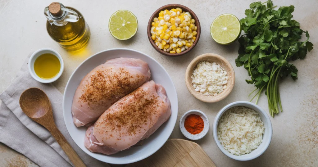 Street Corn Chicken Rice Bowl