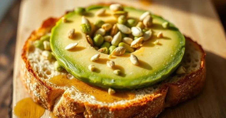 Pistachio Honey Avocado Toast